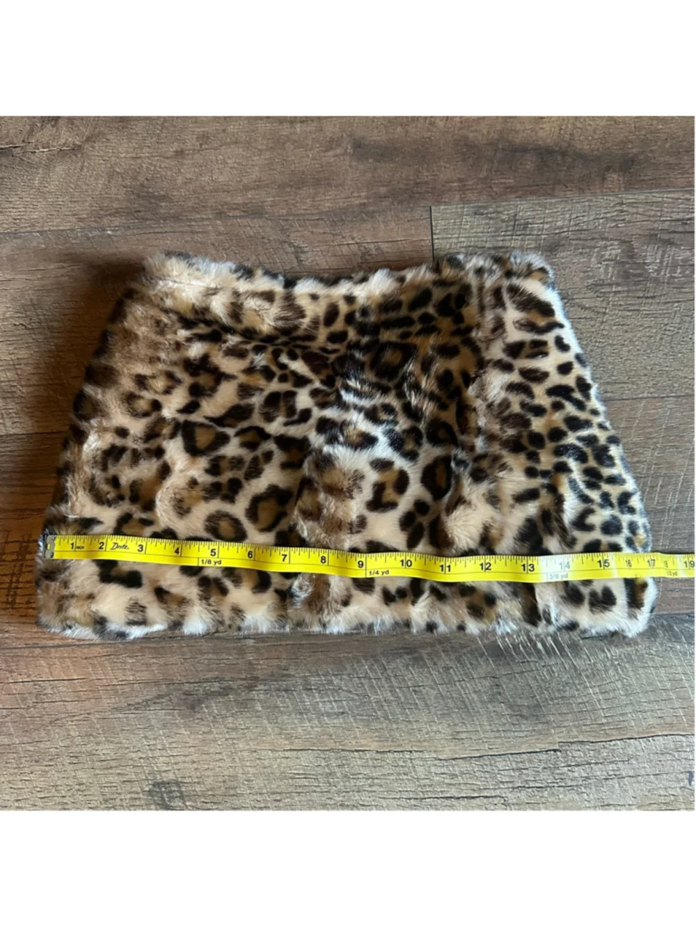 Women's Ann Taylor Leopard Print Faux Fur Infinity Scarf One Size Beige Black